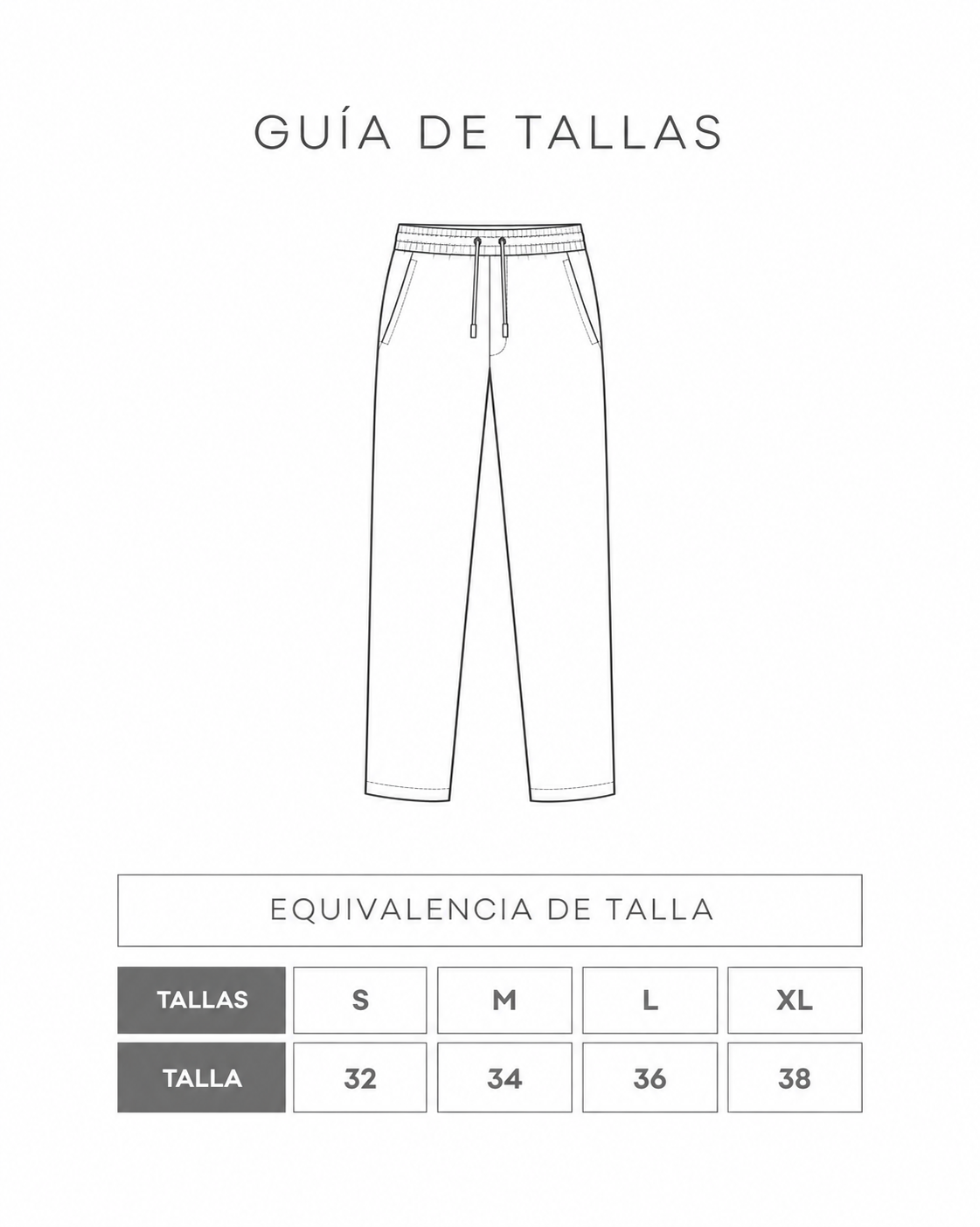 Guía de tallas