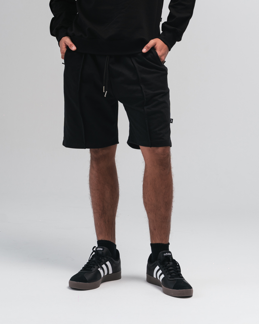 Short de poly algodón para hombre CÁVILAR - color negro, vista frontal